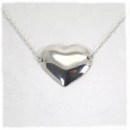 Silver small heart pendant